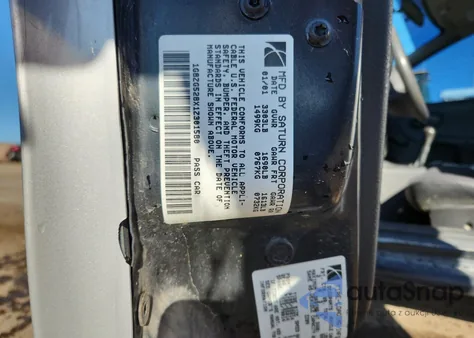 2001 Saturn Sl1 from USA, damaged, VIN 1G8ZG528X1Z301580